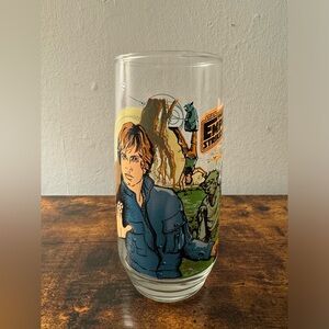 Vintage Star Wars The Empire Strikes Back Luke Skywalker Collector Glass